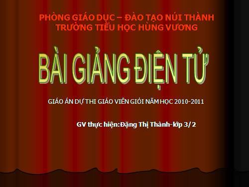 Bài dự thi giáo viên giỏi