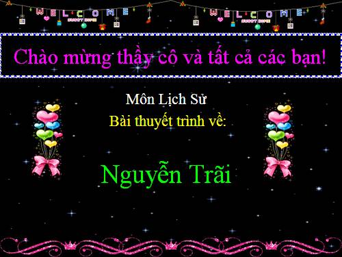 Giới thiệu về Nguyễn Trãi