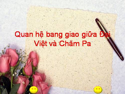 Quan hệ bang giao giữa Đại việt và chăm pa