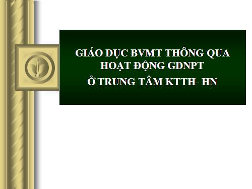 Bảo vệ môi trường