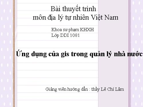 ung dung GIS