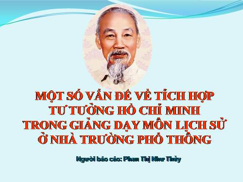 tích hợp giáo dục đạo đức Hồ Chí Minh