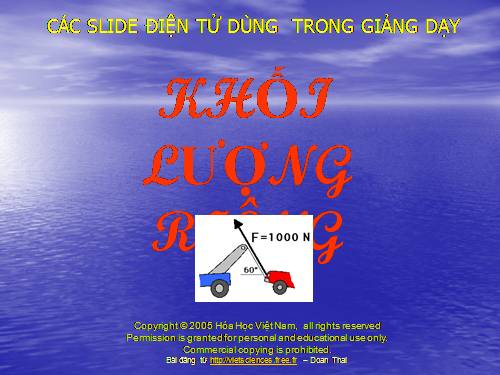 Vật lý lớp 7-Khối lượng riêng