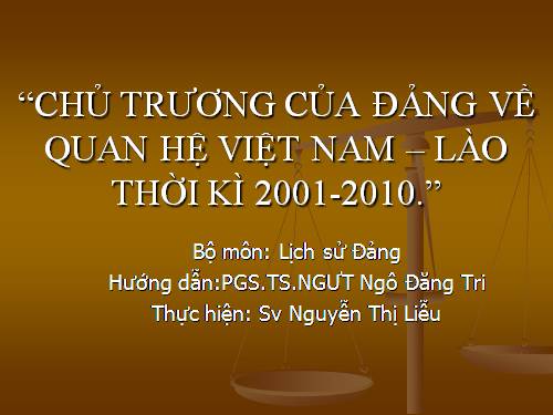 Quan hệ Việt Nam - lào
