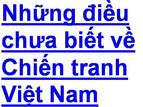 chiến tranh việt nam.