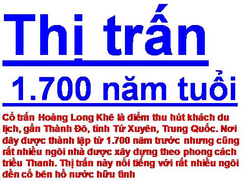 THÀNH PHỐ 1700 NĂM!!!