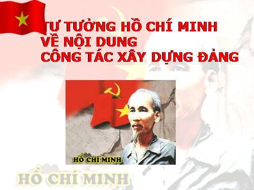 Tư tưởng Hồ Chí Minh