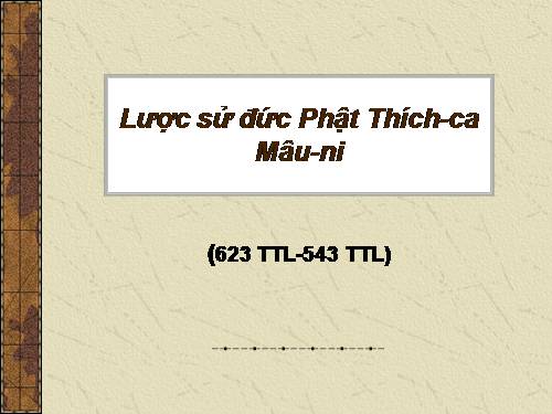 Lịch sử phật thích ca mô ni