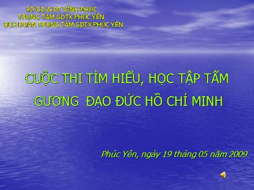 Thi tìm hiểu TT Hồ Chí Minh