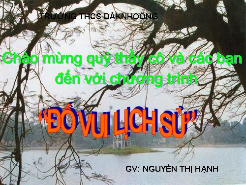 đố vui lịch sử