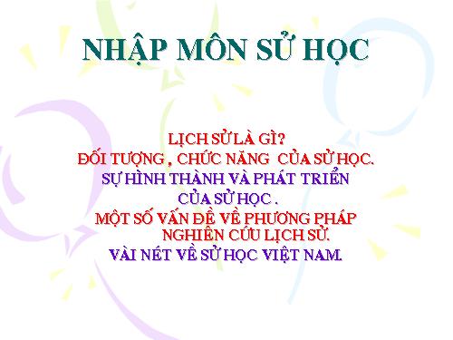 lich su nhap mon