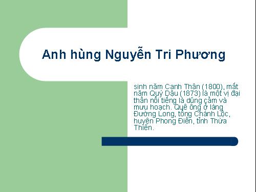 Nguyễn Tri Phương