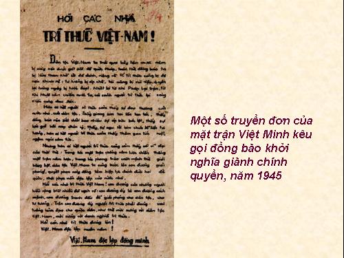 Tìm hiểu cách mạng tháng 8 _1945