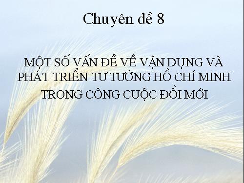 TL về Tư tưởng HCM 8