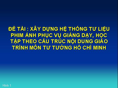 Tài liệu về Tư tưởng HCM 1