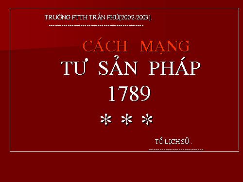 cách mạng tư sản Pháp