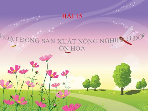 Bài 15. Hoạt động công nghiệp ở đới ôn hòa