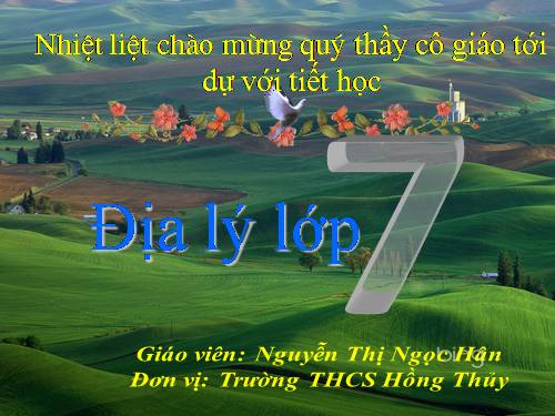 Bài 41. Thiên nhiên Trung và Nam Mĩ