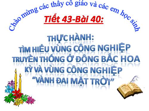 Bài 40. Thực hành: Tìm hiểu vùng công nghiệp truyền thống ở Đông Bắc Hoa Kì và vùng công nghiệp Vành đai Mặt Trời