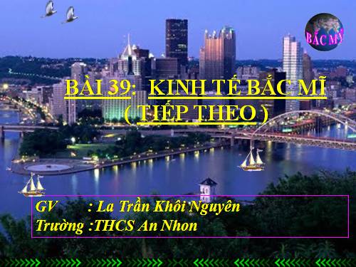 Bài 39. Kinh tế Bắc Mĩ (Tiếp theo)