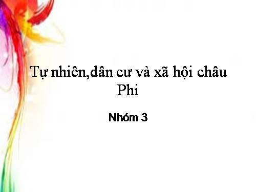 Bài 29. Dân cư, xã hội châu Phi