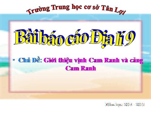 Bài 6. Môi trường nhiệt đới