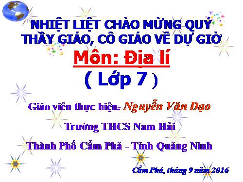 Bài 6. Môi trường nhiệt đới