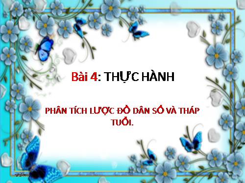 Bài 4. Thực hành: Phân tích lược đồ dân số và tháp tuổi