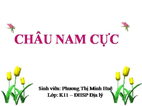 Bài 47. Châu Nam Cực - Châu lục lạnh nhất thế giới