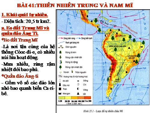 Bài 41. Thiên nhiên Trung và Nam Mĩ