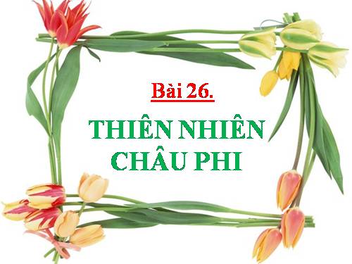 Bài 26. Thiên nhiên châu Phi