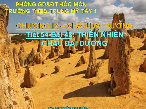 Bài 48. Thiên nhiên châu Đại Dương