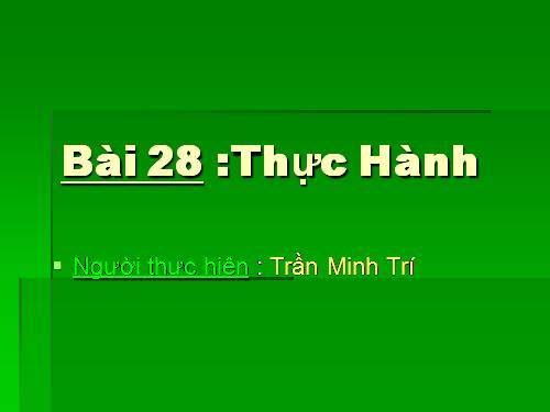 Bài 28. Thực hành: Phân tích lược đồ phân bố các môi trường tự nhiên, biểu đồ nhiệt độ và lượng mưa ở châu Phi