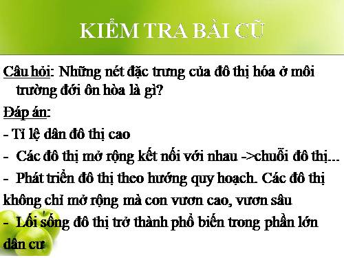 Bài 17. Ô nhiễm môi trường ở đới ôn hòa