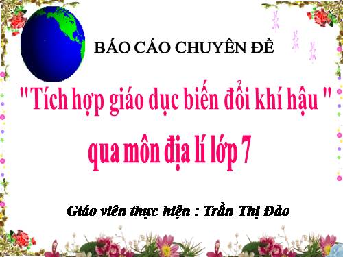 Bài 17. Ô nhiễm môi trường ở đới ôn hòa