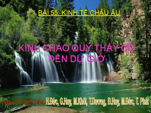 Bài 55. Kinh tế châu Âu