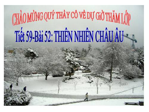 Bài 51. Thiên nhiên châu Âu