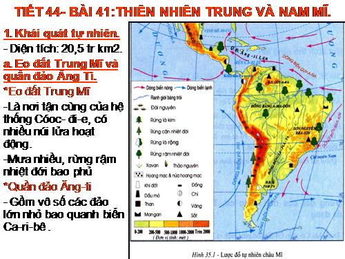 Bài 41. Thiên nhiên Trung và Nam Mĩ