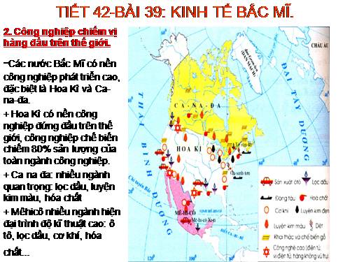 Bài 39. Kinh tế Bắc Mĩ (Tiếp theo)