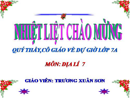 TIẾT 17-HOẠT ĐỘNG CN Ở ĐỚI ÔN HÒA