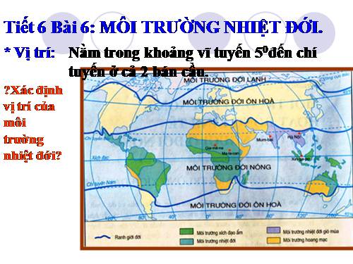 Bài 6. Môi trường nhiệt đới