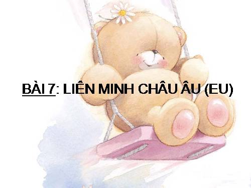 Bài 60. Liên minh châu Âu