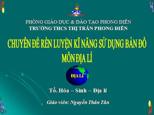 Chuyên đề kĩ năng bản đồ