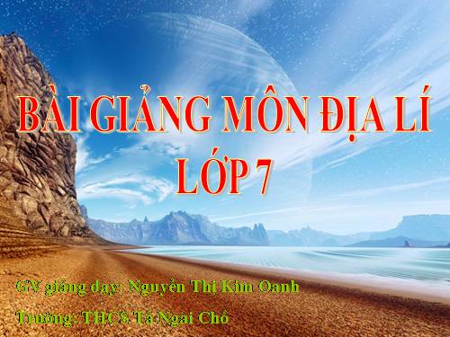 Bài 19. Môi trường hoang mạc