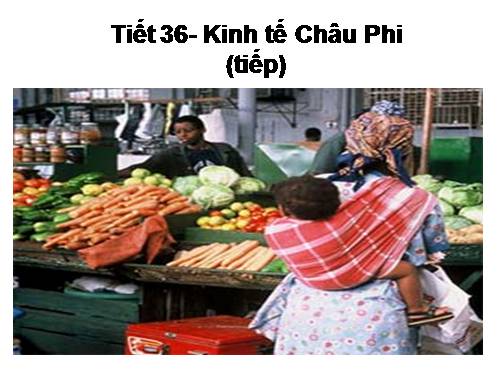 Bài 30. Kinh tế châu Phi