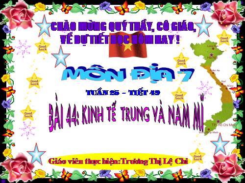 Bài 44. Kinh tế Trung và Nam Mĩ