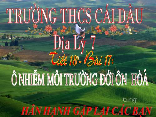 Bài 17. Ô nhiễm môi trường ở đới ôn hòa