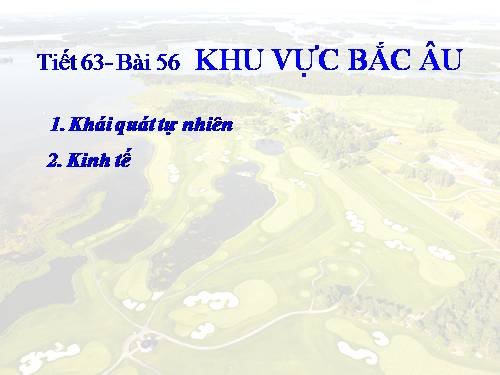 Bài 56. Khu vực Bắc Âu