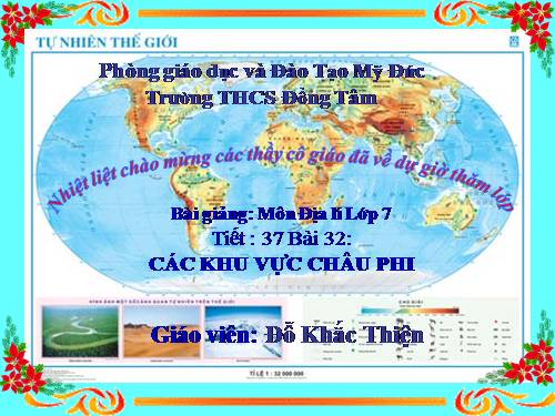 Bài 32. Các khu vực châu Phi