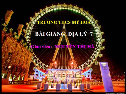 Bài 16. Đô thị hóa ở đới ôn hòa